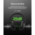 Belkin SoundForm Isolate Active Noise-Cancelling Wireless Headphones, over ear headphones with mic, Bluetooth headphones with 60H playtime, deep bass, CloudCushion ear cups for travel, home, office - Black